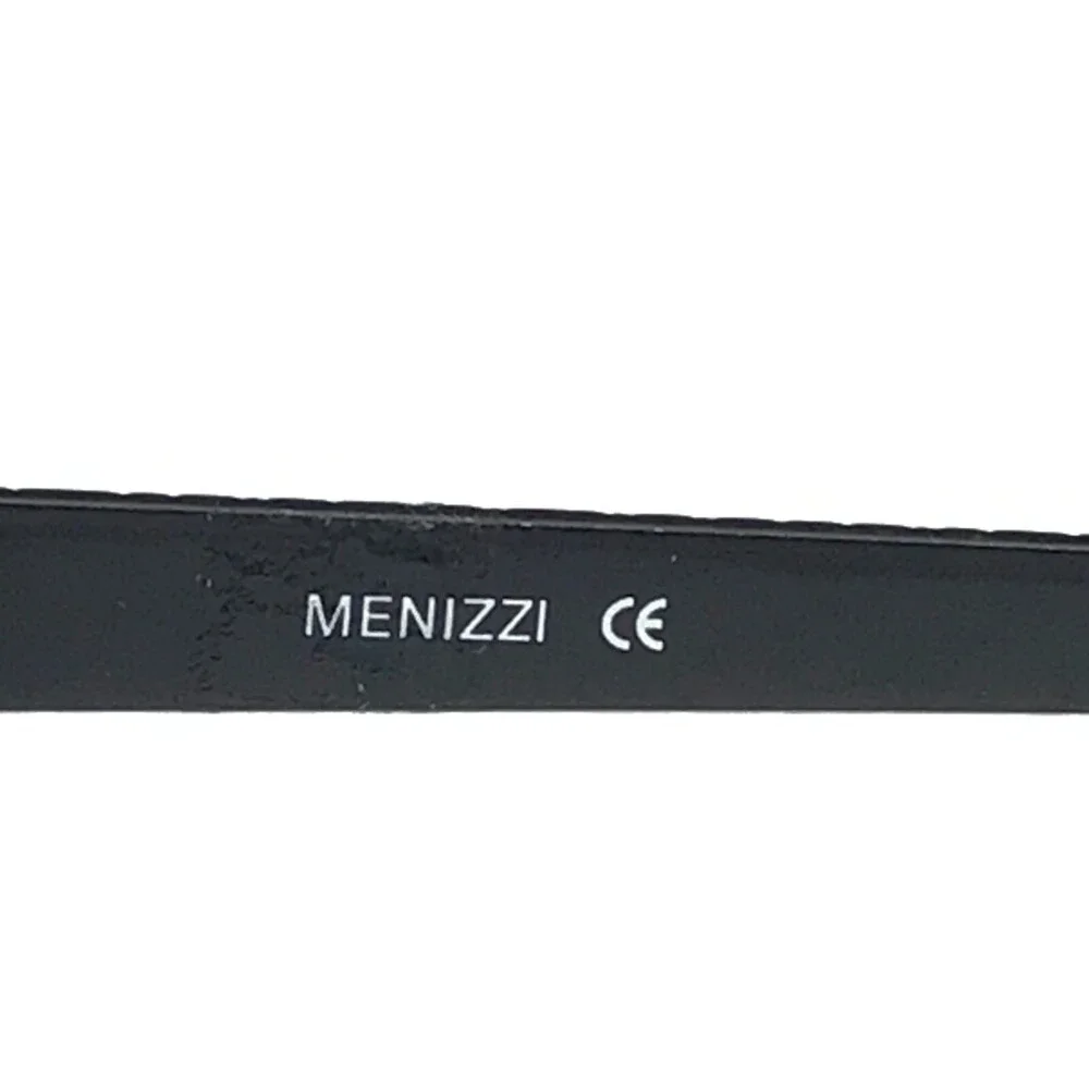 Menizzi Eyeglasses Frames M3018 Col.01 Black Red Spotted Square 46-17-143